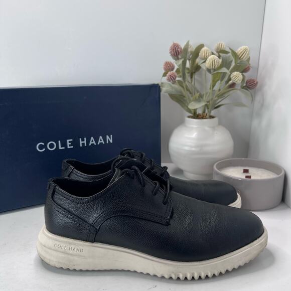 Cole Haan Grand Plain Leather Oxford Lace Up Black C36934 Men’s 7 Wide main image 9